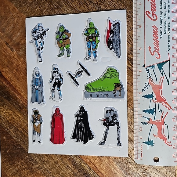 Vintage Star Wars puffy stickers 3 sheets - Picture 5 of 7